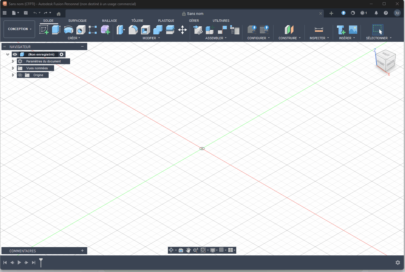 Création d’un composant dans Fusion 360